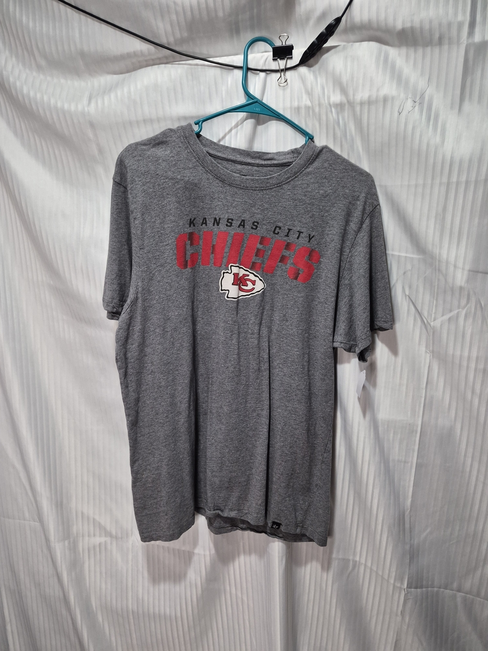 Kansas City Chiefs Gray Short-Sleeve Team Tee- 47 Size XL